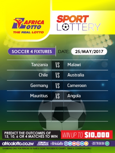 Africalotto The Real Lotto Soccer 4 Fixture