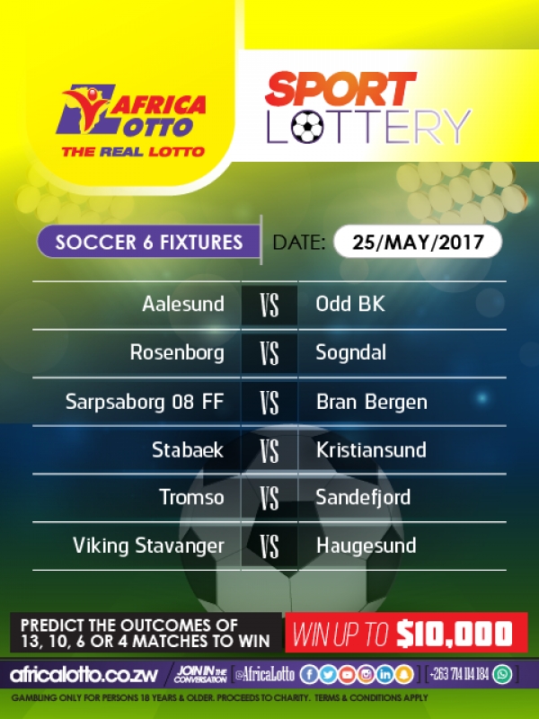 Africalotto - The Real Lotto! - Soccer 6 Fixtures
