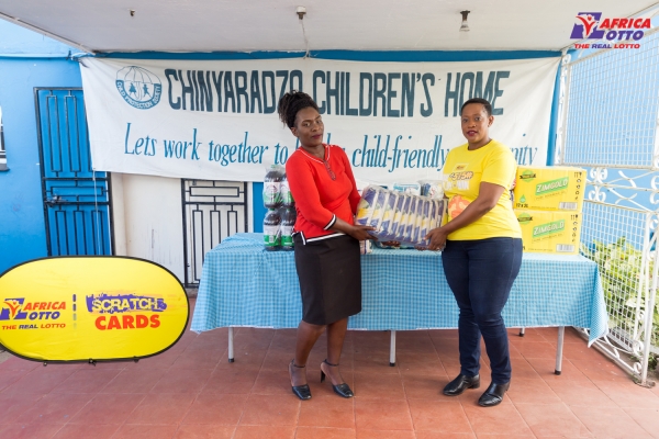 Africa Lotto donates food stuffs to Chinyaradzo Children&#039;s Home