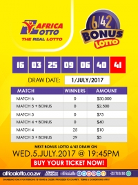 Bonus Lotto Result