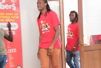 Above Jah Prayzah visits the Africalotto Long Cheng branch